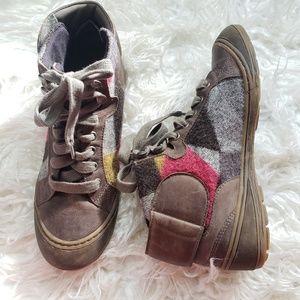 OTBT PROVIDENCE LEATHER WOOL SNEAKER COLORBLOCK